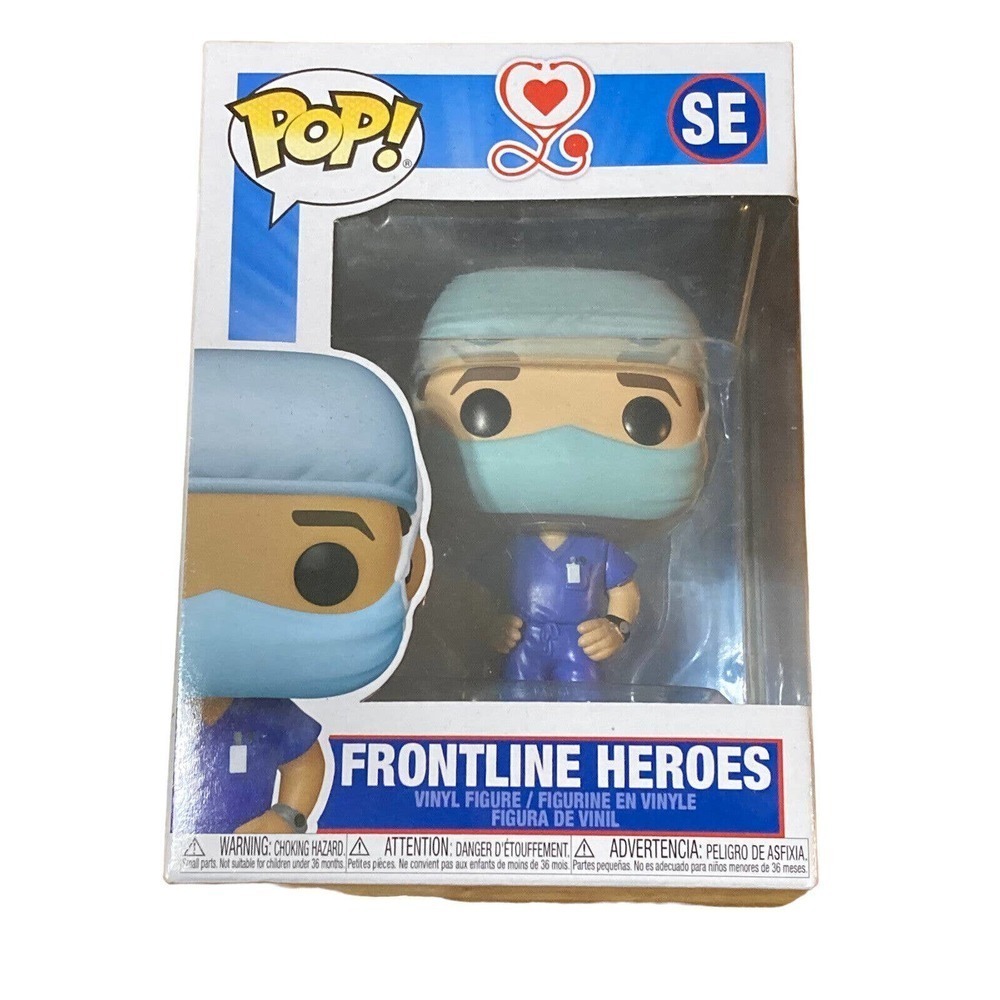 FRONTLINE HEROES Funko Pop! Vinyl Figure SE MALE #1 (Blue Scrubs) NURSE